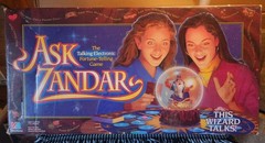 Vintage 1992 MB Ask Zandar Fortune Telling Board Game Working 100% Complete