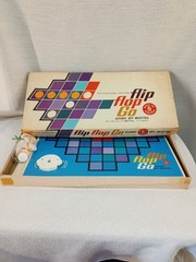 Vintage 1962 Mattel Flip Flop Go Board Game Strategy Complete Retro Rare