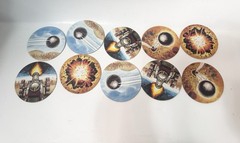 1992 Battle Masters Board Game Replacement Lot Of 10 Mighty Cannon Tiles Parts