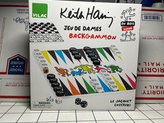 KEITH HARING Vilac Backgammon Set Jeu De Dames Complete In Box CIB Full Set Art