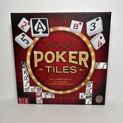 Masterpieces POKER TILES Board Game Strategy Tile Game Exciting Poker Action!