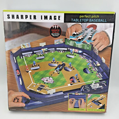 Sharper Image Perfect Pitch Table Top TABLETOP BASEBALL Game w/ Extra Parts