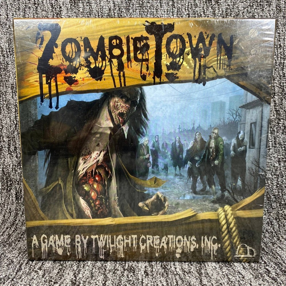 ZombieTown Board Game 2007 Twilight Creations TLC3500 Horror Survival NEW SEALED