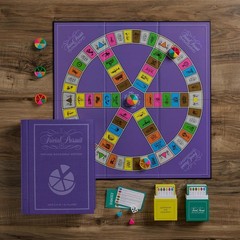Stylish Trivial Pursuit Fabric-Wrapped Book Box – Trivia Board Game for Ages 8+