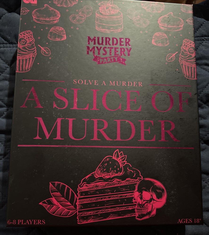 Murder Mystery Dinner Party Game – A Slice of Murder – Sealed and New.