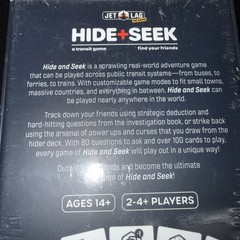 Jet Lag The Game: Hide + Seek: A Transit Game, 2-4+ Players NEW SEALED