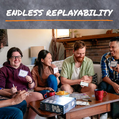 BLANK SLATE, Where Great Minds Think Alike, Fun Family-Friendly Board Game, Word