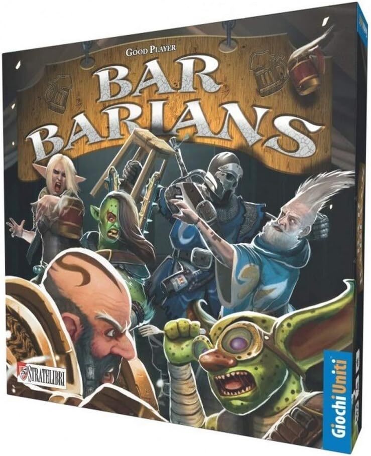 Bar Barians Board Game – Giochi Uniti – New / Sealed – 3-5 player, 14+ years