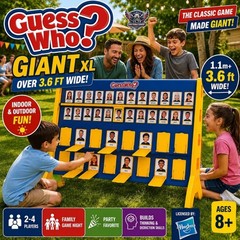 Guess Who? Giant Outdoor Yard Game XL Hasbro Advinina Quién Giant 3.6ft Wide Age