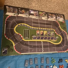 Thunder Rolls Board Game Mini Stock Car Racing Action 1-8 Players 100% Complete