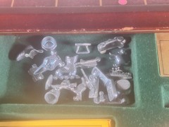 1991 Franklin Mint Deluxe Monopoly Collector’s Edition Wood Board Game