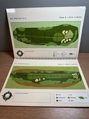 APBA Pro Golf Metro D.C. Professional Golf Course Book Board Game Accessory
