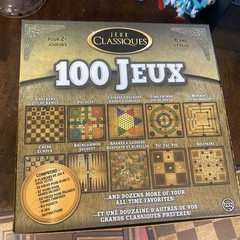 Ambassador 100 Classic Games Chess Checkers Solitaire Tic Tac Toe Pachisi Goose