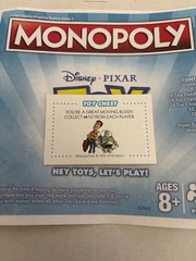 2018 Monopoly Toy Story You’re A Great Moving Buddy Community Chest Card Game