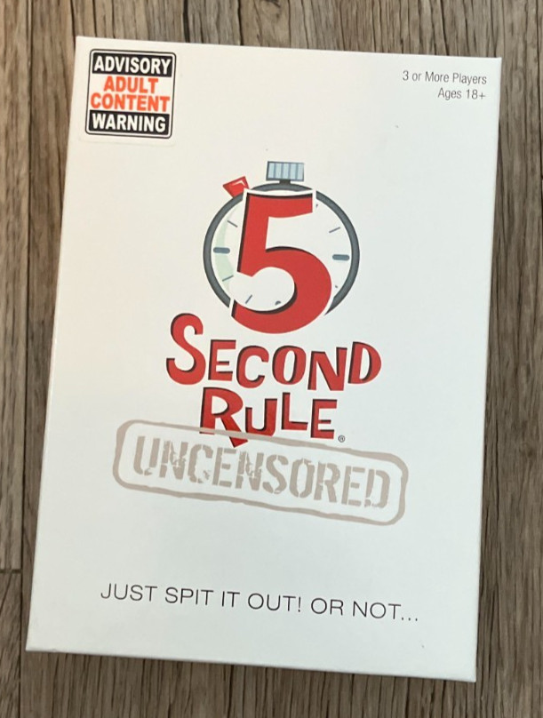 5 Second Rule [Uncensored] Party Game Just Spit it Out! Or Not
