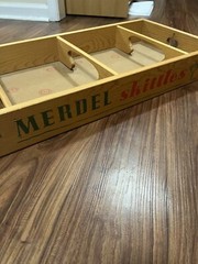 Vintage 1960s Merdel Skittles No #401 Wooden Bowling Game BOARD ONLY