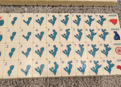 Texas American Mahjong Set Western Mahjong Tiles~160 Tiles
