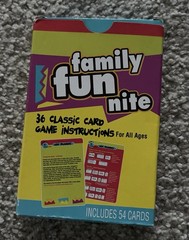 Family Fun Nite Card Game 54 Cards 36 Classic Card Game Instructions