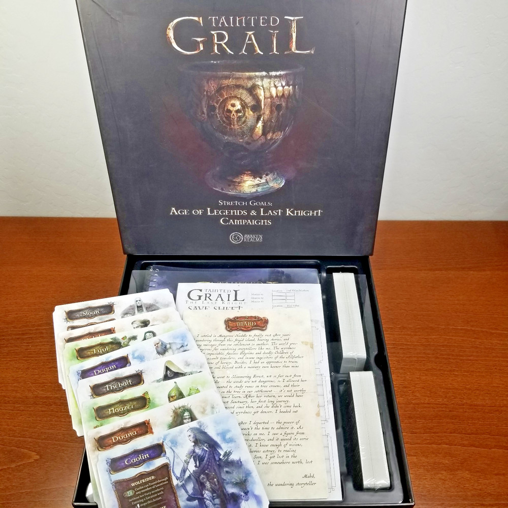 Tainted Grail: Age of Legends & Last Knight Campaigns Kickstarter New-Open Box