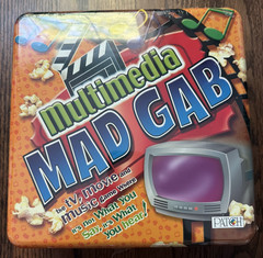 NEW SEALED Multimedia Mad Gab In Tin Board Game Multi-Color
