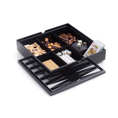 Bey-Berk Lacquered Wood Multi Game Set Includes Chess and Backgammon Wooded Game