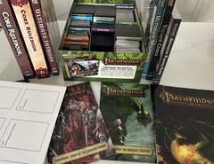 Pathfinder Adventure Card RPG Game Core Set Crimson Expansion 6 Books Screen Lot