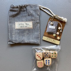 Dice Set New Demdaco Roll ‘Em Wooden Game Entertainment