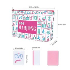 My Mahjong Trove 160 Pink American Printed 1.2 x 0.9 x 0.59 inches,
