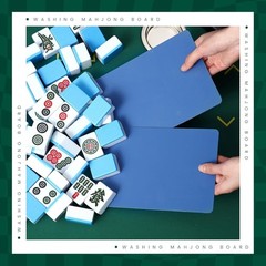 Compact and Lightweight Mahjong Tile Shuffler Set – 2 Pcs Blue Accessories