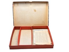 Antique Vintage Eye Rest ANAGRAMS Game Box and Instructions ONlY