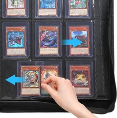 9 Pocket TopLoader Binder, Holds 360 3”x4” Toploader Hard 9-Pocket, Black