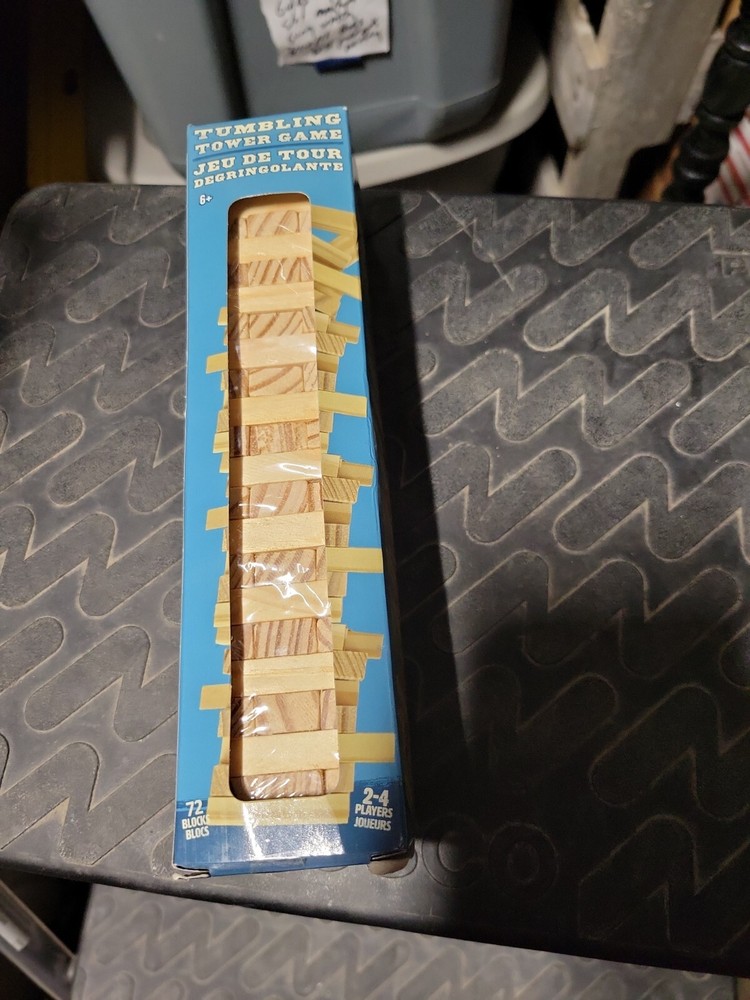 Tumbling Towers Stacking Game -72 Piece Set -Wood CRAFT Blocks