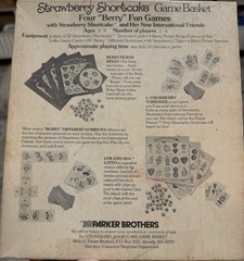 Vintage Strawberry Shortcake Game Basket 4 In 1 Game 1981 Parker Brothers