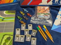Downforce Racing Board Game with Danger & Wild Ride Expansions COMPLETE
