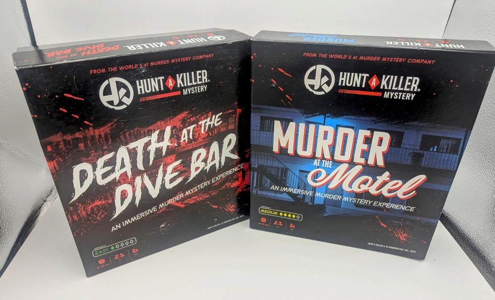 Hunt A Killer Murder at the Motel & Death at the Dive Bar – Two Complete Games