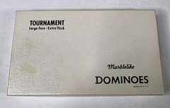 Puremco Tournament Marblelike Dominoes #1632 Large Face Extra Thick Made in USA