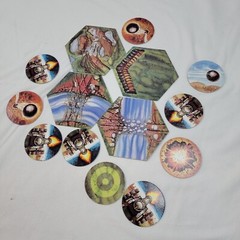 Battle Masters Fantasy Board Game MB Complete Tiles Set! Pre Owned