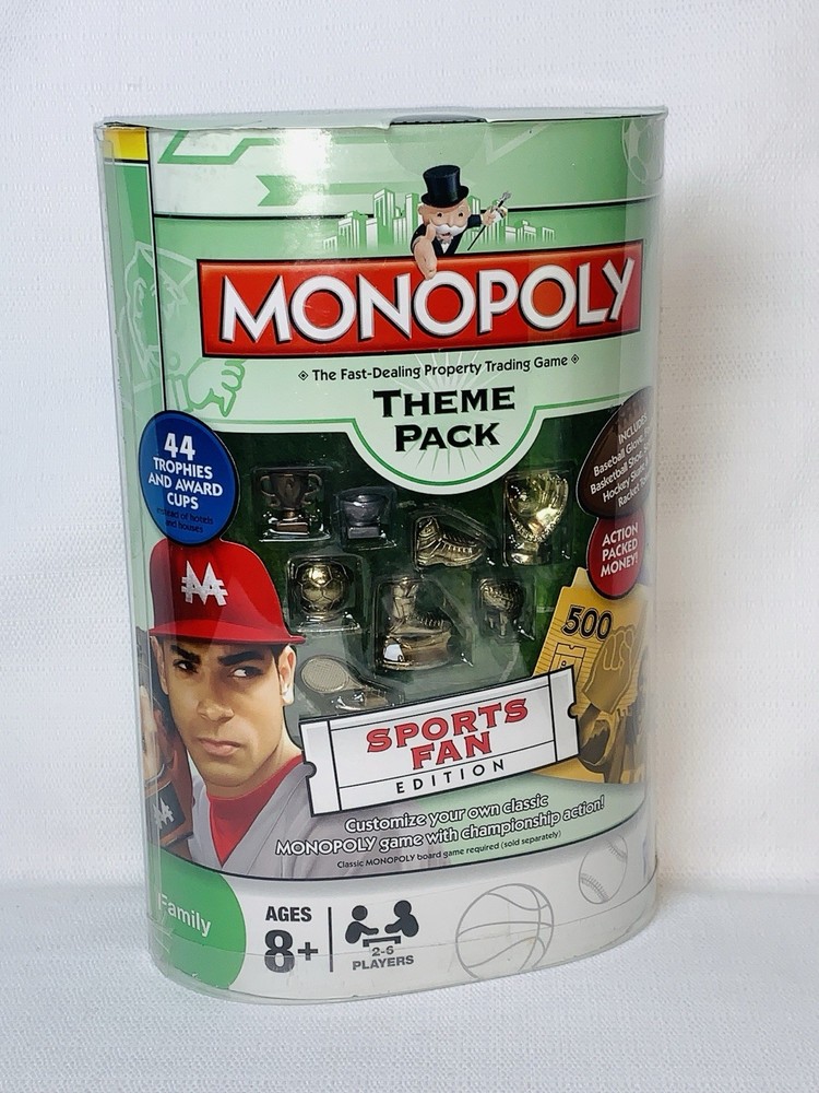 NEW Monopoly Sports Fan Edition Theme Pack Target Exclusive Football Baseball