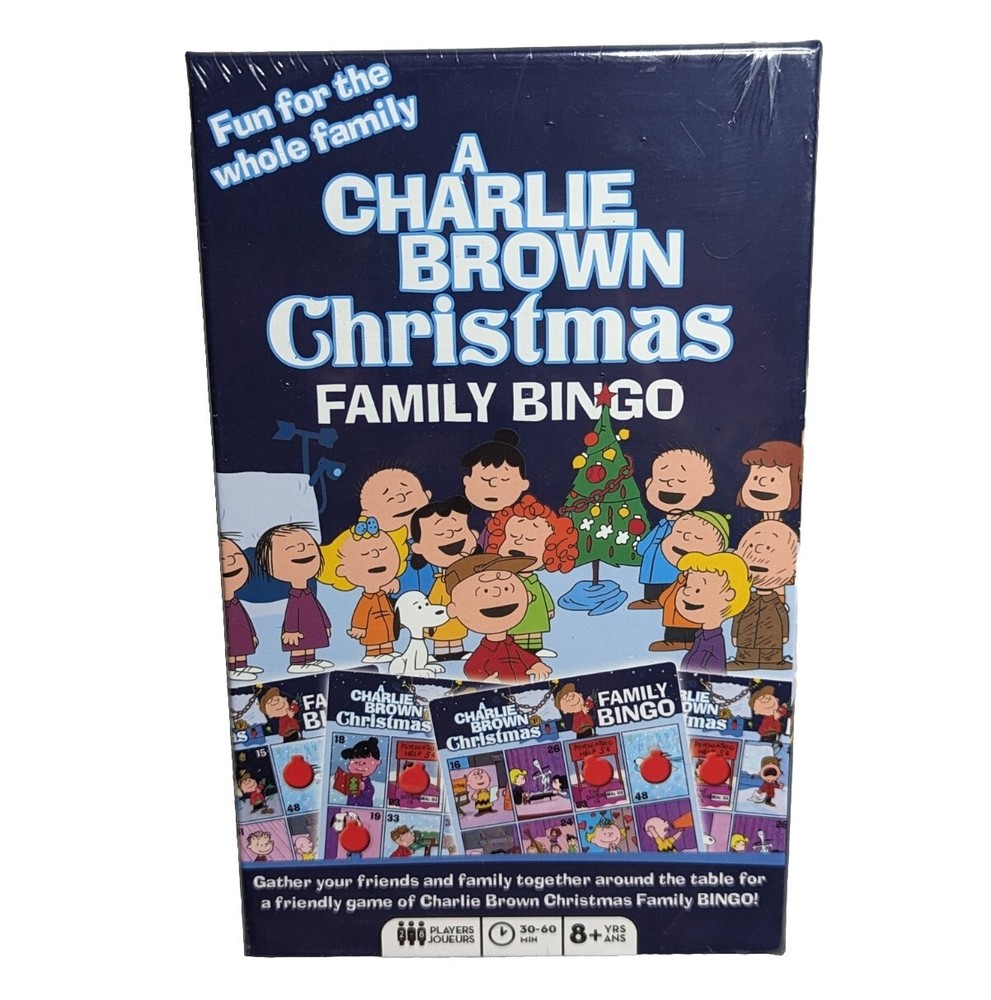 Charlie Brown Christmas Family Bingo Peanuts 2-18 player 8+ Years Family Fun