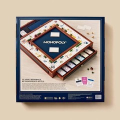 Monopoly Legacy Edition with Deluxe Luxury Wood Cabinet by WS Game Company New
