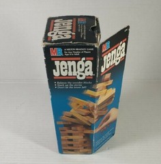 Original Vintage 1986 Jenga Game By Milton Bradley Hasbro Made In USA