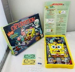 2005 Spongebob Operation Game by Milton Bradley Complete in Great Cond FREE SHIP