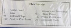 ELEMENTO Periodic Table Learning Board Game 1996 Science Games NEW