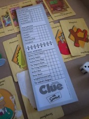 2002 The Simpsons Clue Game Replacement Pieces Characters Cards Dice Score