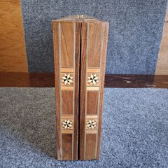 Mediterranean Backgammon & Checkers Set Marquetry Mother Of Pearl Inlay 20″