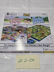 Colorforms Candy Land Chutes And Ladders 2 In 1 Board Game 2-4 Players 3+ Used