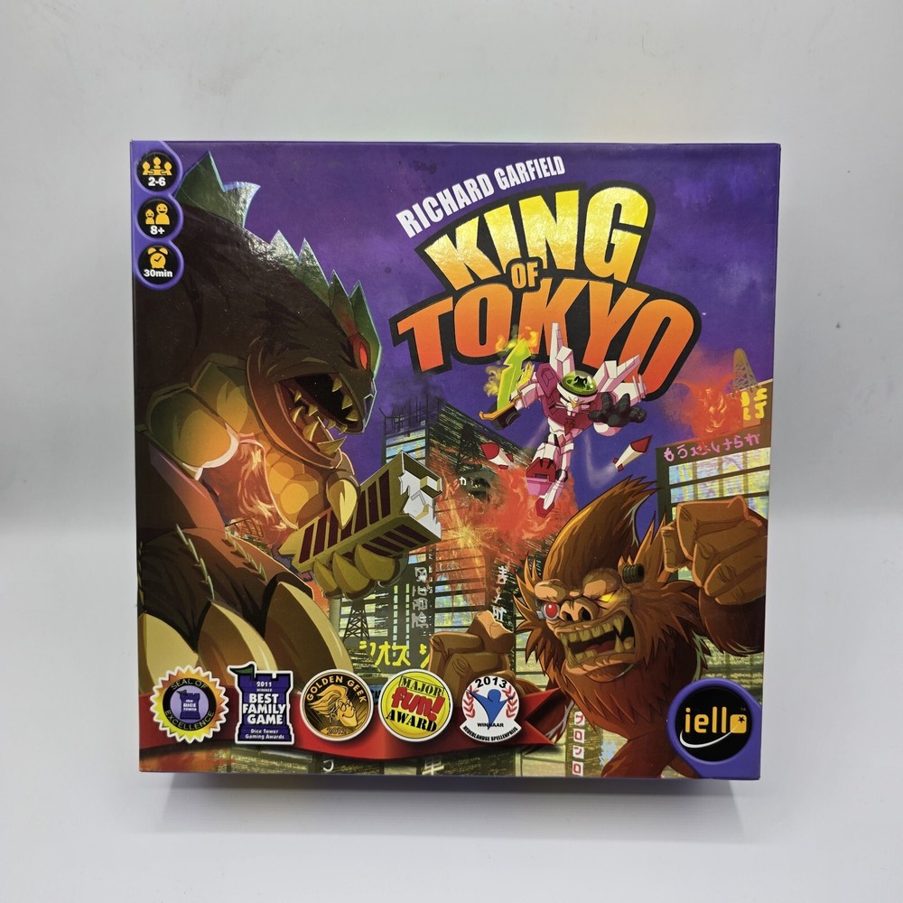 King of Tokyo Board Game COMPLETE Iello 2015 GigaMonster Richard Garfield