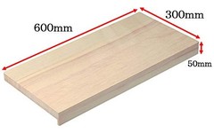 Japanese SOBA noodle cutting board 300 × 600 × 50 mm A-1019 from JAPAN #yz6
