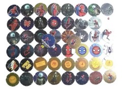 Complete 50/50 Spider-Man Far From Home Tazos Set 2019 Marvel Pogs Collection