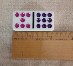 Vintage Domino Set – Pavilion Color Dot Double 12 Vinyl Case Complete 91 Pieces
